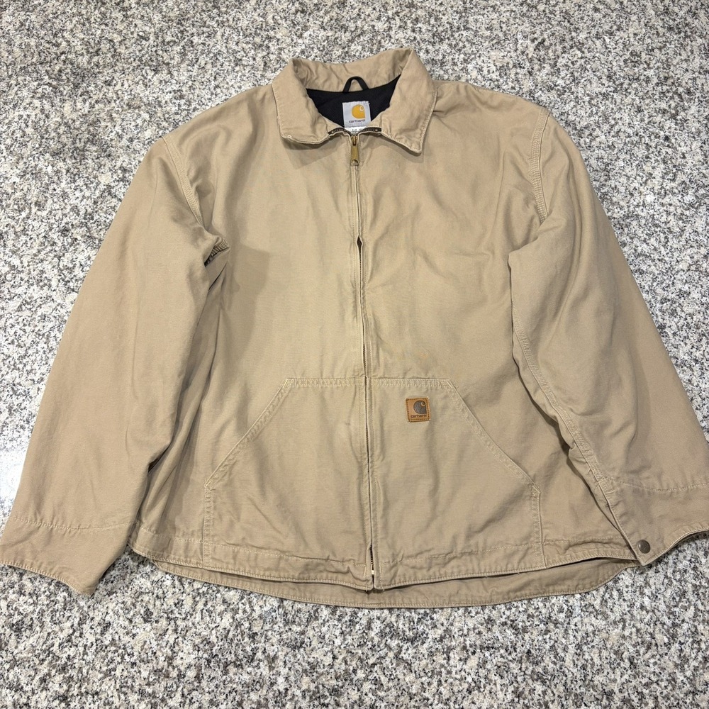 Carhartt J210 QKH Thermal Work Jacket Mens 2XL Regular Carharrt Brown Y2K